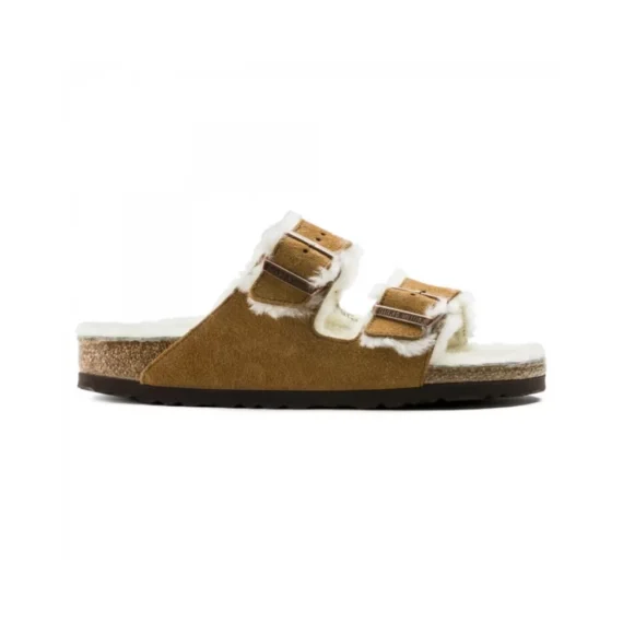 כפכפי בירקנשטוק | Birkenstock Arizona fur Brown