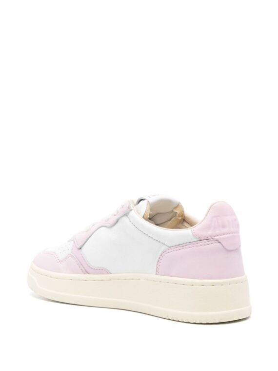 ⁦סניקרס - AUTRY Medalist Sneakers White Pink Beige⁩ – תמונה ⁦3⁩