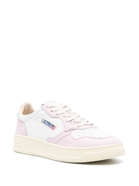 ⁦סניקרס - AUTRY Medalist Sneakers White Pink Beige⁩ – תמונה ⁦2⁩