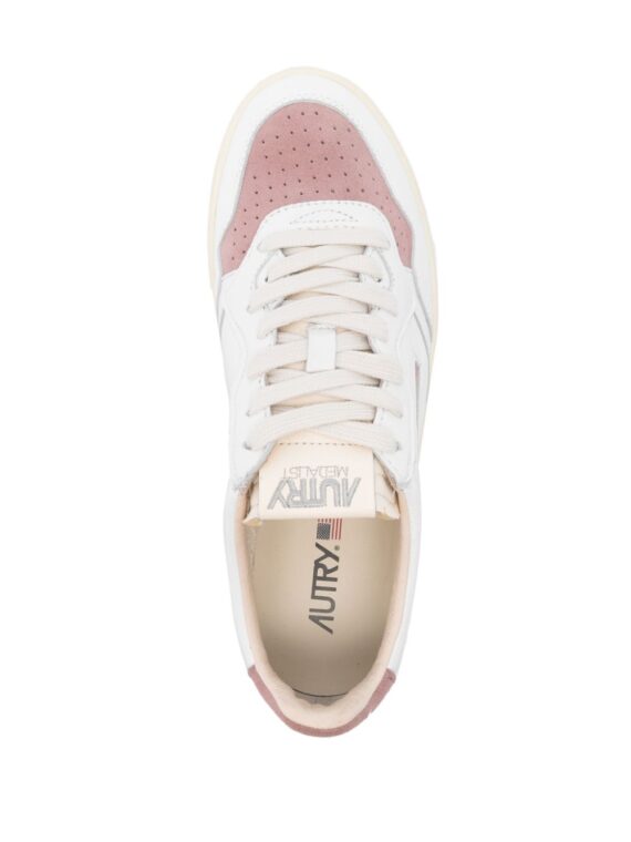 ⁦סניקרס - AUTRY Medalist Sneakers White/powder Pink⁩ – תמונה ⁦4⁩